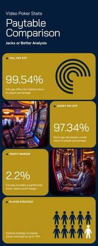 So sánh RTP giữa bảng trả thưởng 9/6 và 6/5 trong Video Poker Jacks or Better