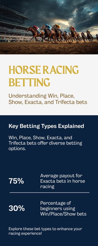 So sánh các loại cược đua ngựa: Win, Place, Show, Exacta và Trifecta theo mức độ khó và tỷ lệ trả thưởng